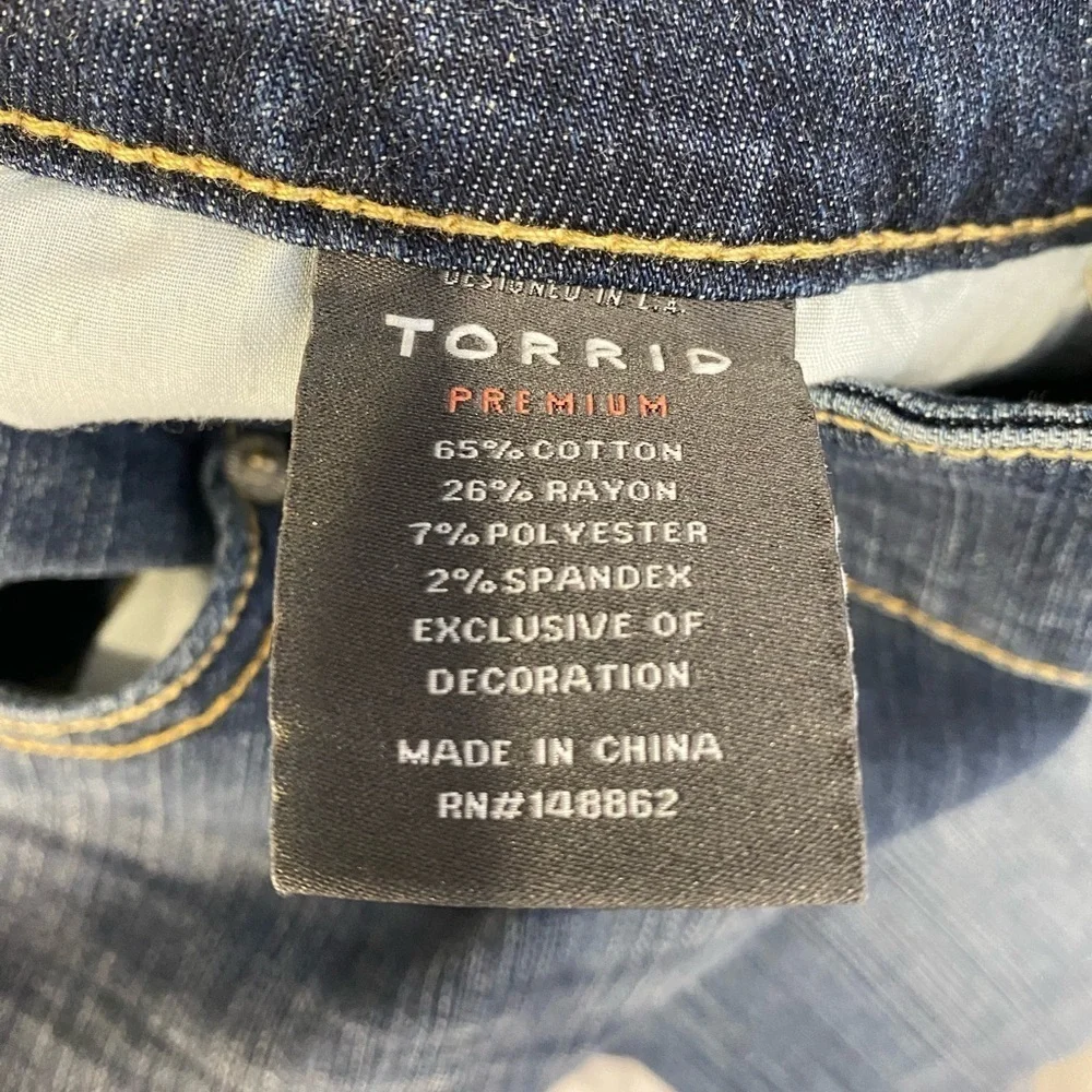 Torrid Denim Skinny High Waisted Jeggings size 24 - Picture 6 of 12